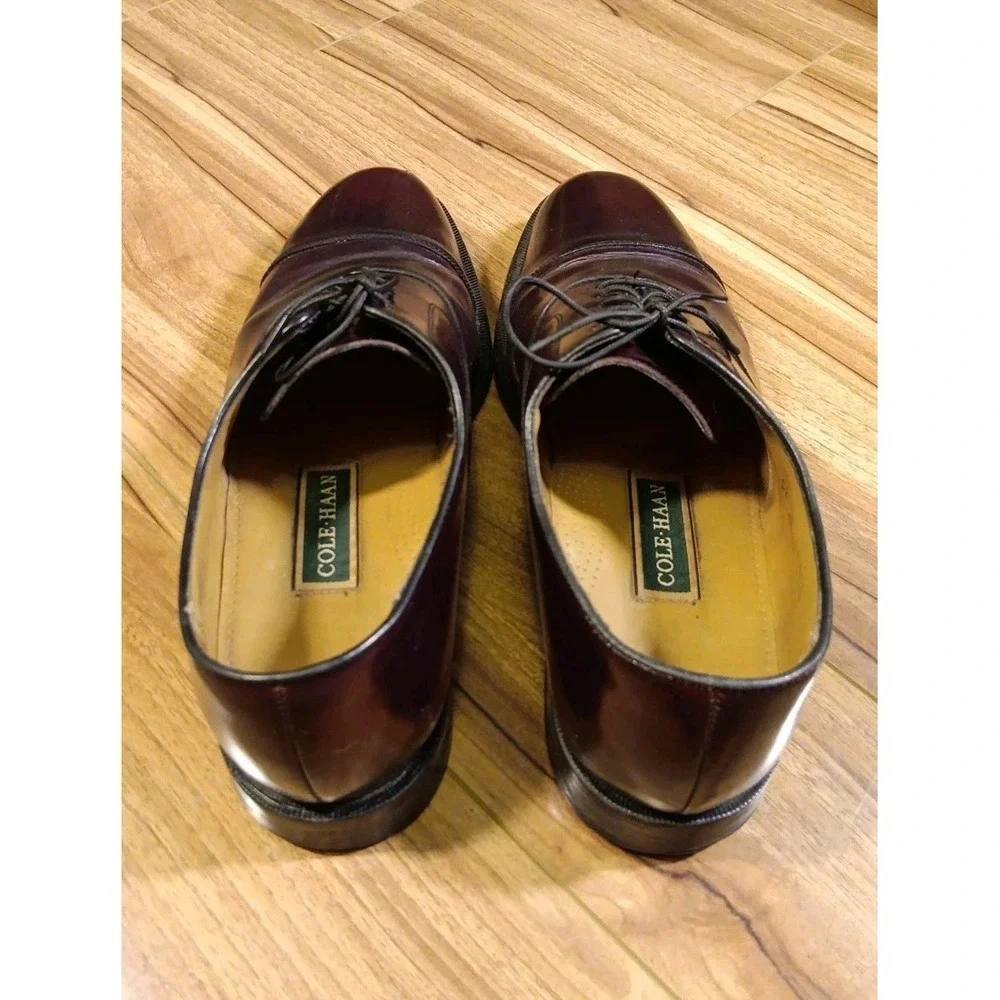 Vintage Cole Haan City Brown Leather Oxford Dress Shoes Men's Size 12 D 02698 E5